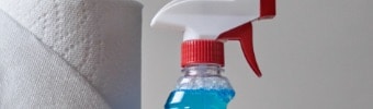 Glass cleaner bottle